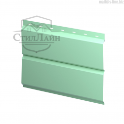 Металлический сайдинг L-брус Pe 0.45 RAL 6019 Бело-зелёный